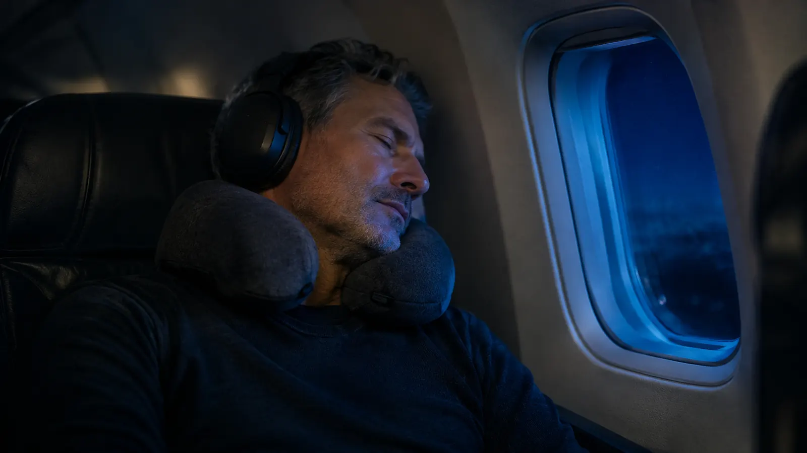 How to Sleep on a Plane With Noise Cancelling Headphones
